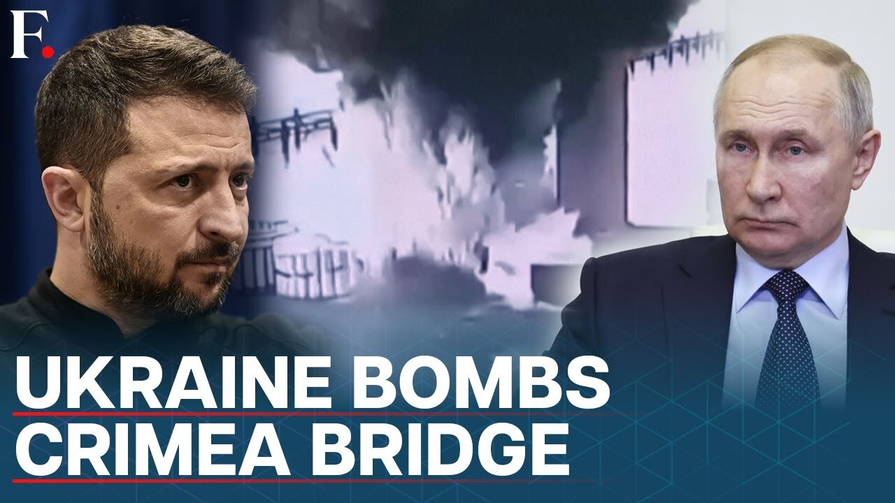 Ukraine Hits Bridge Connecting Russia With Crimea With Underwater Explosives _ N18G