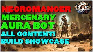 [Poe 3.26] Necromancer! Actually An Aura bot! Support Your Merc To Clear All Content! Build Showcase