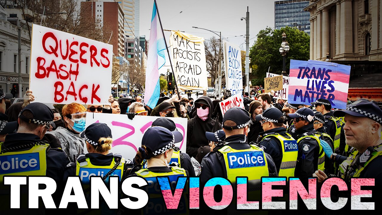 VIOLENT Trans-Rights MOB Kicks Off in Melbourne 👊🏳️⚧️💥