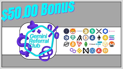 Get A $50.00 Sign up Bonus With Gemini Right Now!