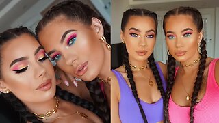 💄Badura Twins Makeup Challenge | ABH Riviera Palette – Who Did It Better?