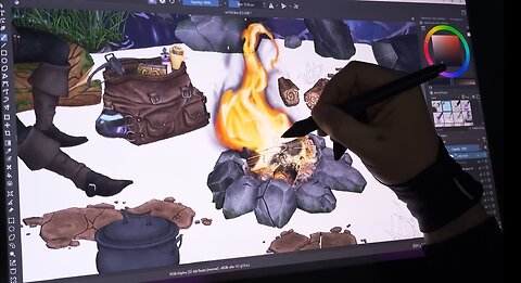 Drawing A Campfire (Timelapse)