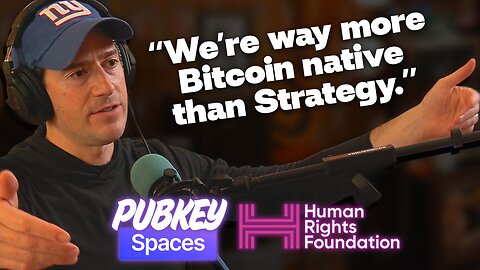 The Non-Profit MSTR (w/ HRF & Alex Gladstein) | PubKey Spaces