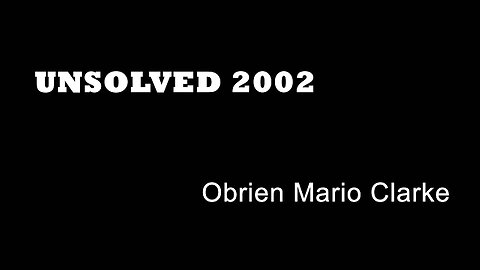 Unsolved 2002 - Obrien Clarke - London Gun Murders - Hackney True Crime -Operation Trident - Deepcut