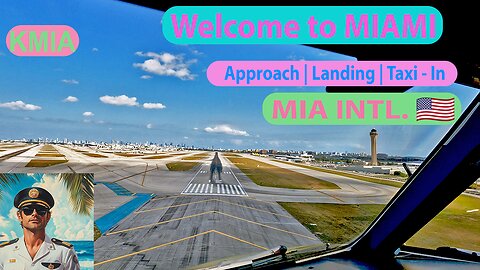 MIA 🛬 Epic Cockpit POV | Captain Max Approach & Landing in Miami! ✈️🌴 one of busiest Airports in 🇺🇸