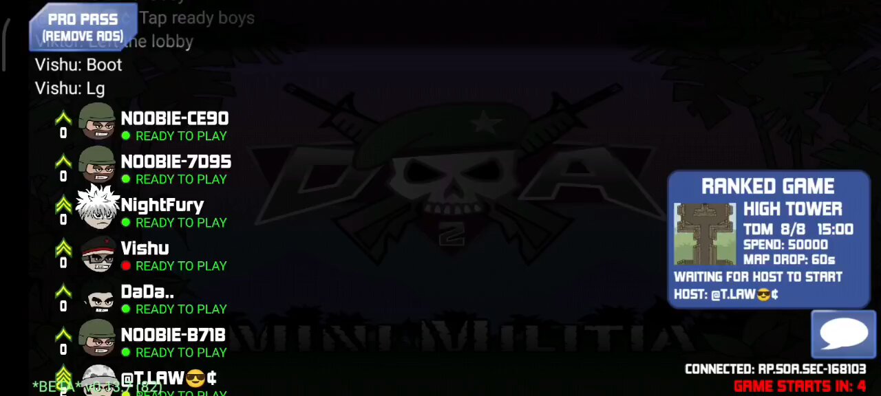 I played Mini militia ranked game again