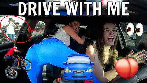 DRIVE WITH ME: TWERKING FOR THE BMX TEAM IN SAN DIEGO! *GETS CAUGHT* | ALLY HARDESTY