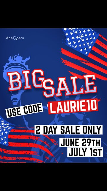 AceCosm 2 Day 20% To 30% Summer Sale details in description