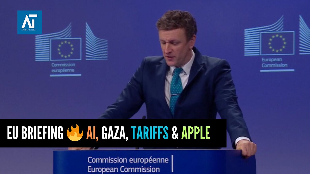 EU Midday Briefing: OpenAI, Apple, Gaza Crisis & Nuclear Tensions | Europe Politics| Amaravati Today