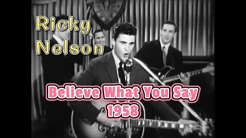 Ricky Nelson Rocks ‘Believe What You Say’ – Live on Ozzie & Harriet (1958 TV Classic)