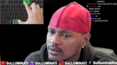 SoLLUMINATI's Stream CRASHED after Tricked by His Chat into Doing ALT + F4