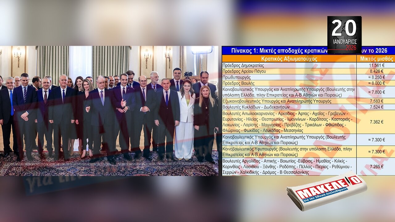 Τίζερ Εφημερίδας Μακελειό για την Εθνική Απελευθέρωση Τρίτη 20 Ιανουαρίου 2026