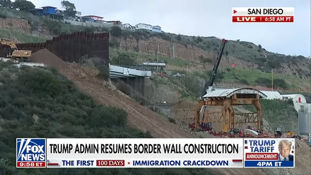 NEW: Trump admin resumes border wall construction in California