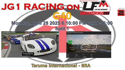 JG1 RACING on LFM - G40 - Taruma Internacional - BRA - Split 1