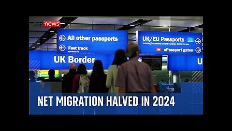 Biggest one-year drop in net migration to the UK