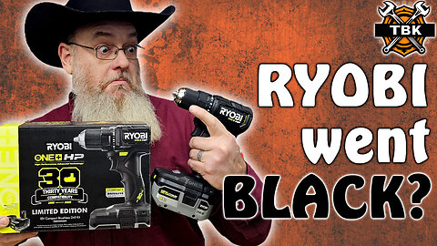 Ryobi's New BLACK Tools? 30 Year Anniversary Drill Unboxing