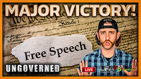 MAJOR WIN FOR FREE SPEECH! | UNGOVERNED 7.10.25 10AM
