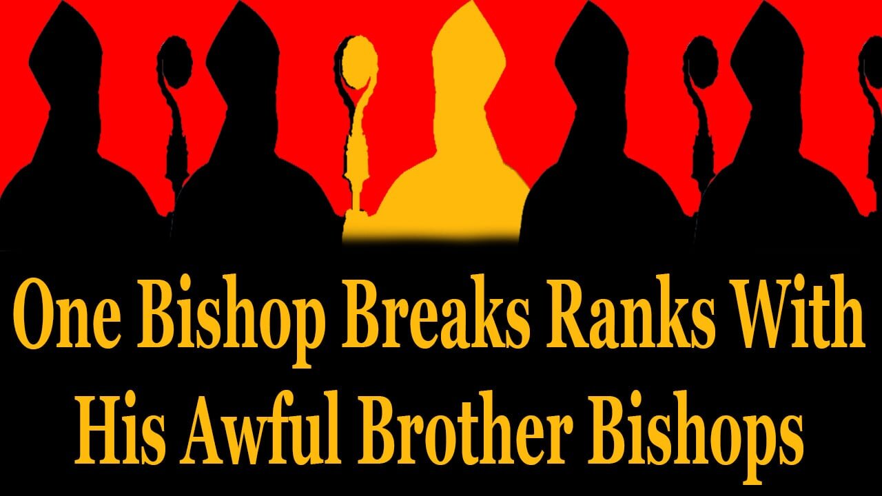 One Bishop Breaks Ranks With His Heretical Brother Bishops