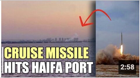 "Long Range Cruise Missile Strikes Haifa Port: Urgent Alert"
