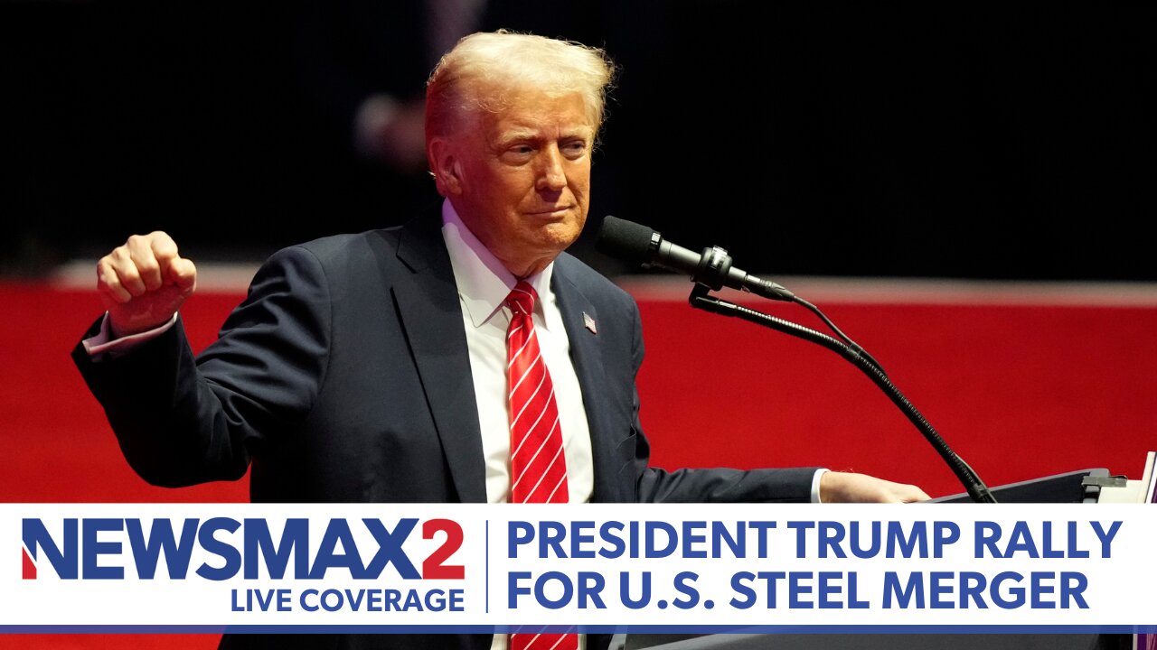 LIVE: President Donald Trump Rally in Pittsburgh For U.S. Steel Merger | NEWSMAX2