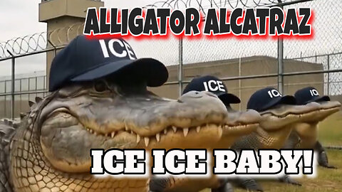 Alligator Alcatraz Florida Migrant Detention Center Ice Ice Baby Music Video. CHEERS!