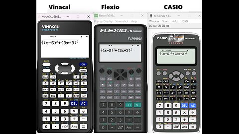 Thủ thuật Vinacal vs Flexio vs CASIO: Tìm vị trí cực trị và giá trị cực trị - Toán 11-12