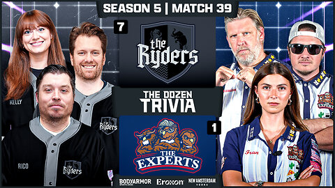 Fran, Brandon, PFT & The Experts vs. The Ryders | Match 39, Season 5 - The Dozen Trivia League