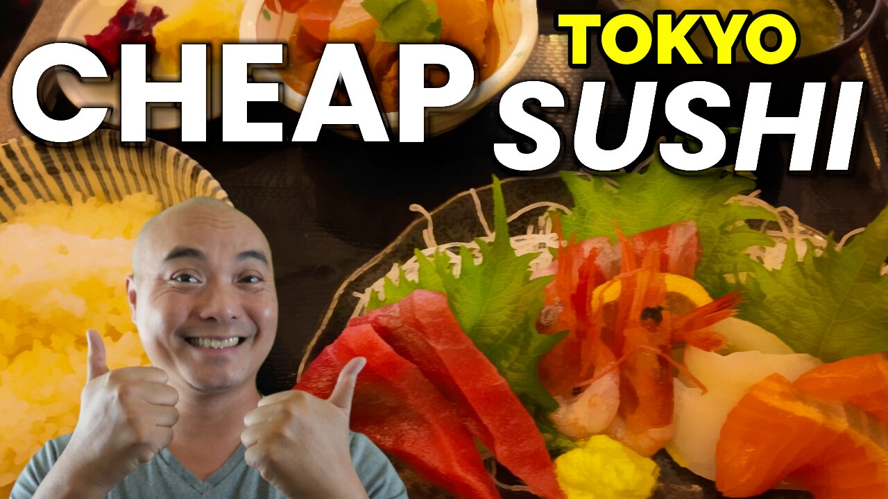 $6 Sushi Combo in Tokyo Japan! 🇯🇵