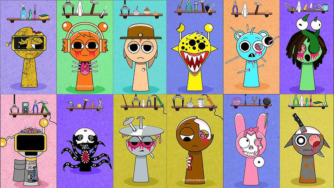 INCREDIBOX SPRUNKI ALL PHASES - NEW CHARACTERS - 7 #sprunki1