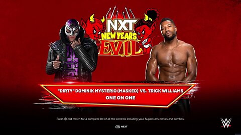 WWE 2k24 Dominik Mysterio Masked vs Trick Williams