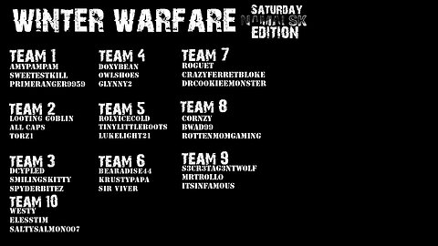 Winter Warfare EPIC DayZ community event!