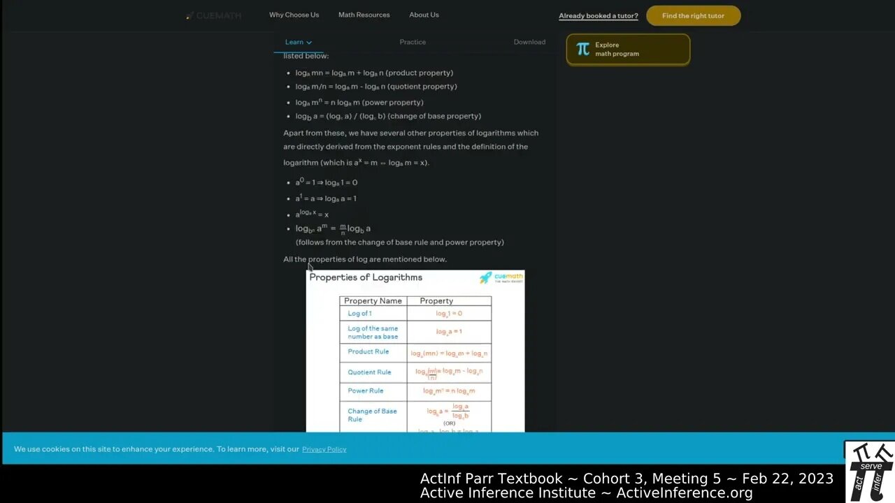 ActInf Textbook Group ~ Cohort 3 ~ Meeting 5 (Chapter 2, part 2)