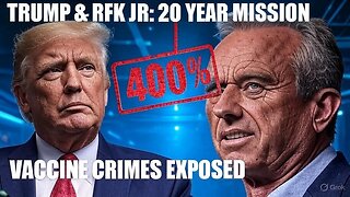 20 YEARS IN THE MAKING: Trump & RFK Jr Expose Vaccine CRIMES AGAINST HUMANITY