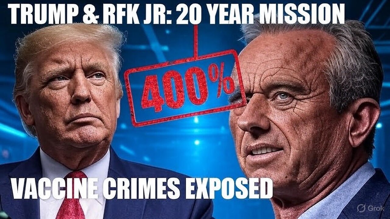 20 YEARS IN THE MAKING: Trump & RFK Jr Expose Vaccine CRIMES AGAINST HUMANITY