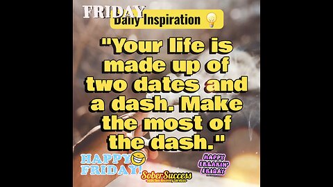🗣Stay Present & Make The Most Of Today‼️💪#DailyInspiration #MorningQuote #SoberCoach #Sobriety