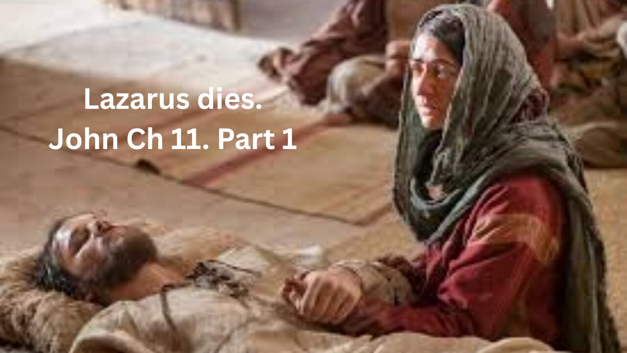 John Ch 11. Part 1. Lazarus dies. JOH 11:1–27.