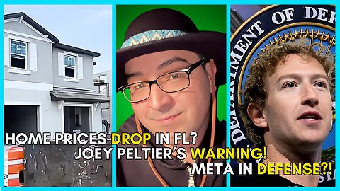 Greenwashing FOOLS Us, Joey Peltier Joins, Ghost Towns in FL?, Meta in DEFENSE?