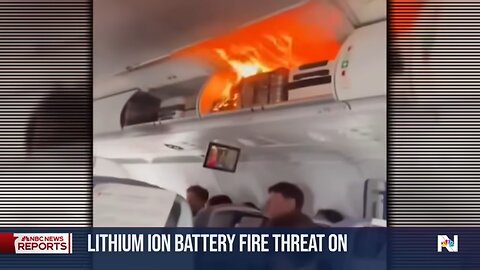 Dangers of rechargeable batteries on planes