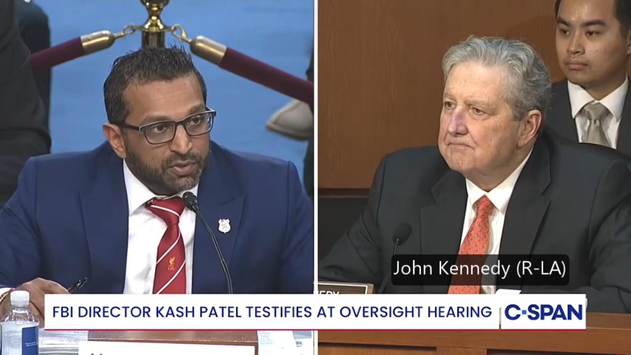 John Kennedy (R-LA) questions Kash Patel * 9/16/25