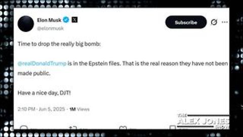 Elon Musk Says Trump Is In The Epstein Files! Why It Hasn’t Been Made Public!!