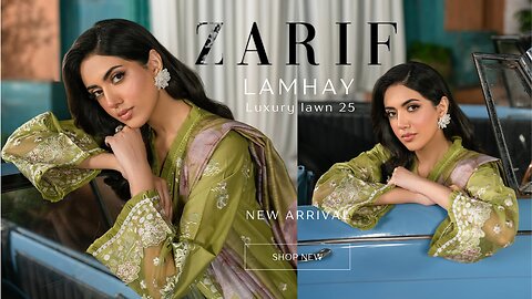 Zarif Unstitched Collection 2025 | Lamhay Luxury Lawn | Pakistani Clothes UK
