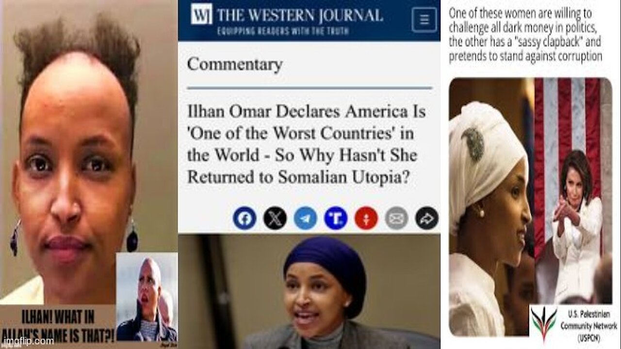WHY IS BROTHER BANGER ILHAN OMAR SUFFERING IN OUR HELLHOLE WHEN SHE CAN LIVE IN HER SOMALIAN UTOPIA❓