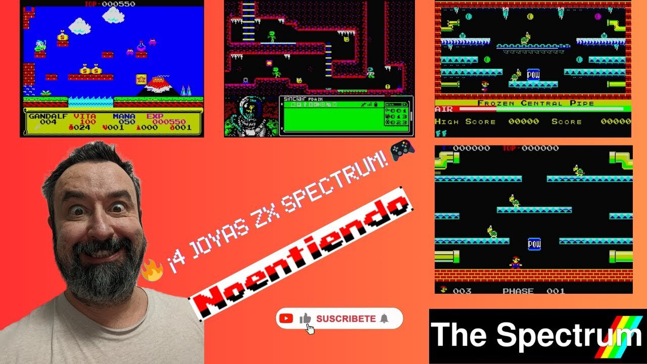 🎮 Probando 4 joyas homebrew de ZX Spectrum en The Spectrum 🔥 ¡Tremenda nostalgia!