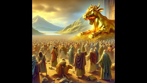 Exodus 32: 1-35 The children of Israel came to Aaron to make them a god, golden calf, to worship.