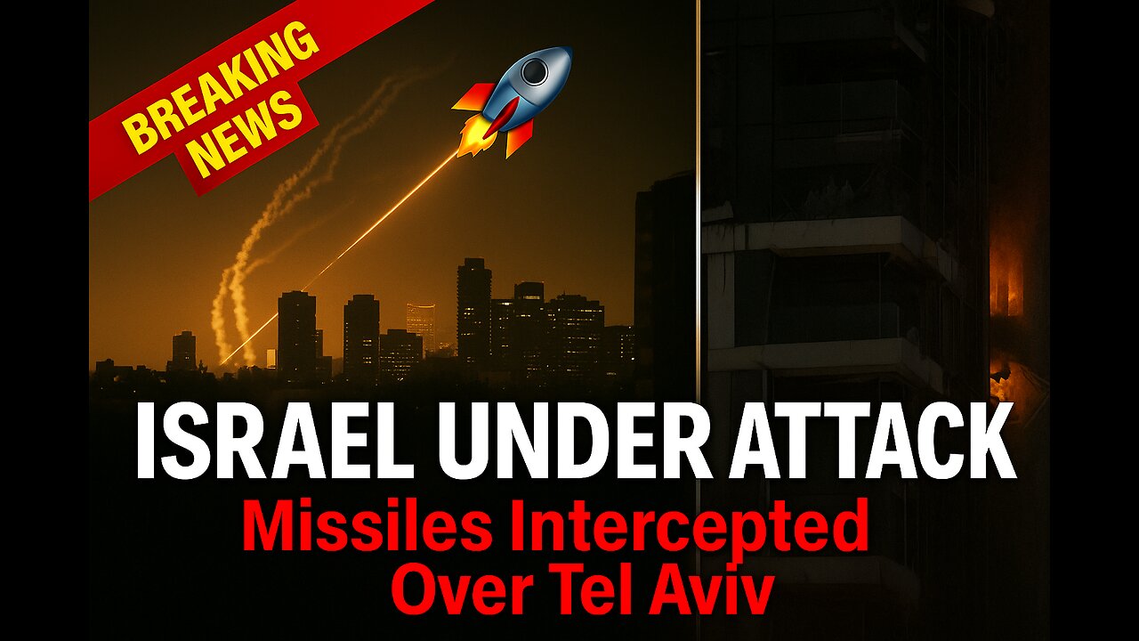 BREAKING: Israel Intercepts Iranian Missiles Over Tel Aviv 🚨