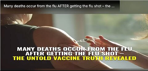 "Flu Shot Aftermath: Unveiling the Unspoken Reality of Post-Vaccination Deaths"