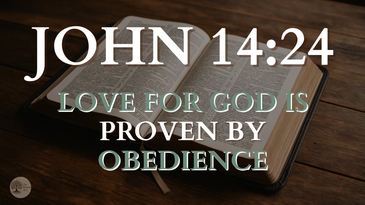 John 14:24 | Love for God Is Proven by Obedience