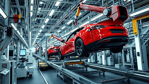 🚗 American Tesla Factory Tour Best EV Supercars Manufacturing & US Assembly Line ⚡🔧