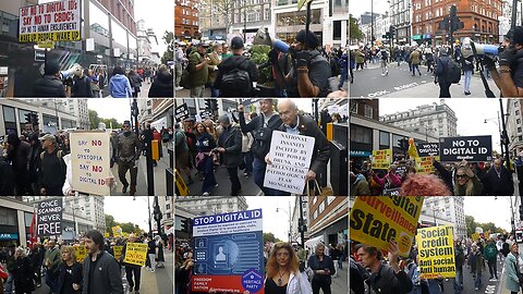 LONDON 4: NO to DIGITAL ID – SAY NO TO HUMAN ENSLAVEMENT. WAKE UP PEOPLE. Once scanned, NEVER FREE!