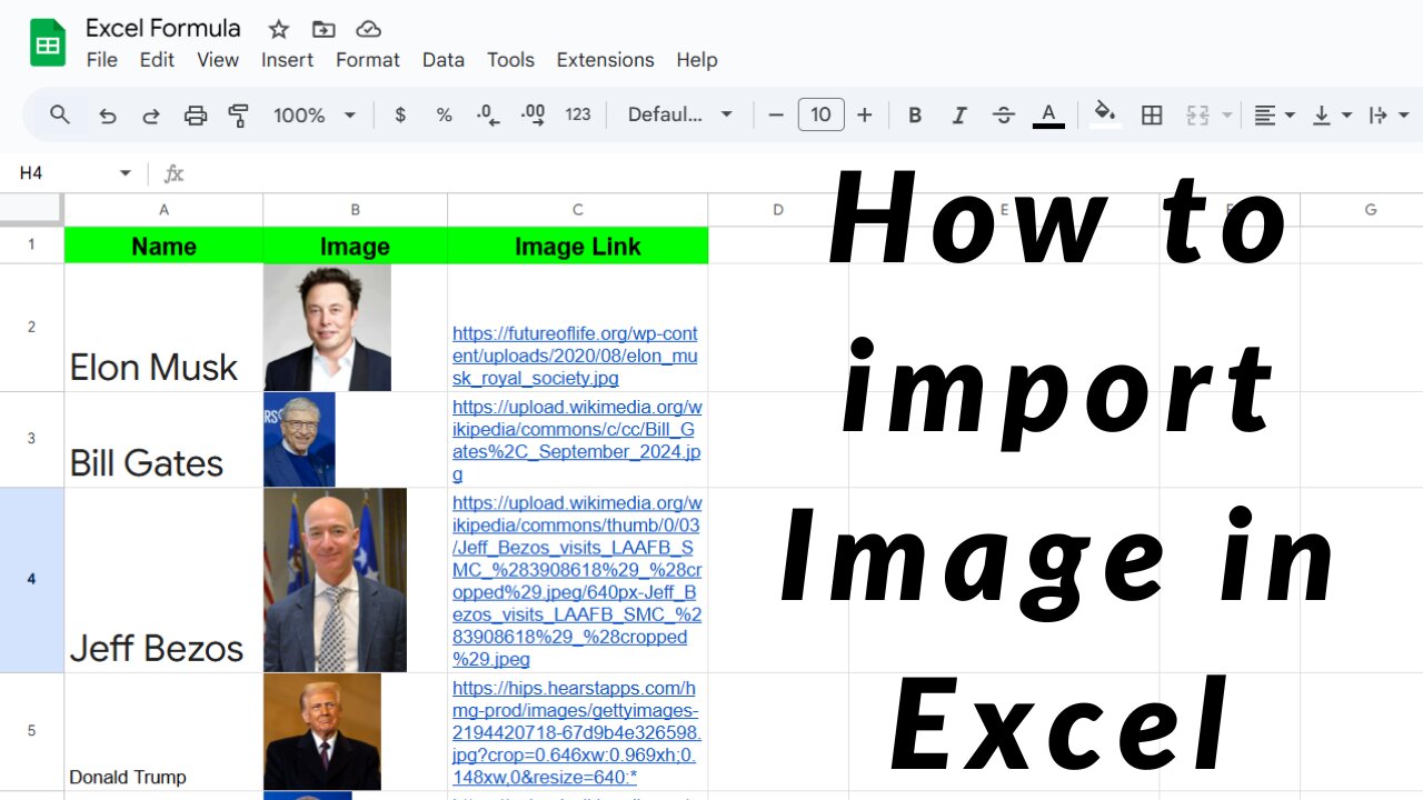 How to insert image in Excel cell?
